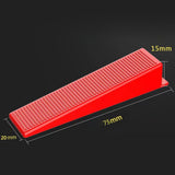 Maxbell 50 Pieces Tile Leveling System Wedges Use with Spacers Professional Portable