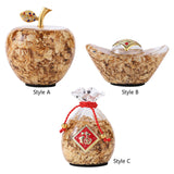 Maxbell Treasure Basin Statue Feng Shui Prosperity Sculpture for Cabinet Office Desk Style A