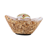 Maxbell Treasure Basin Statue Feng Shui Prosperity Sculpture for Cabinet Office Desk Style B