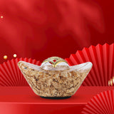 Maxbell Treasure Basin Statue Feng Shui Prosperity Sculpture for Cabinet Office Desk Style B