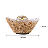 Maxbell Treasure Basin Statue Feng Shui Prosperity Sculpture for Cabinet Office Desk Style B