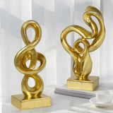 Maxbell Streamers Abstract Art Sculpture Craft Ornament for Fireplace Shelf Bedroom