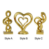 Maxbell Streamers Abstract Art Sculpture Craft Ornament for Fireplace Shelf Bedroom