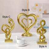 Maxbell Streamers Abstract Art Sculpture Craft Ornament for Fireplace Shelf Bedroom