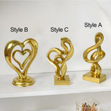 Maxbell Streamers Abstract Art Sculpture Craft Ornament for Fireplace Shelf Bedroom