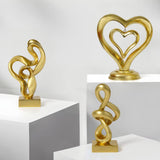 Maxbell Streamers Abstract Art Sculpture Craft Ornament for Fireplace Shelf Bedroom