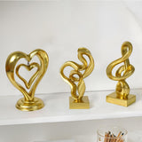 Maxbell Streamers Abstract Art Sculpture Craft Ornament for Fireplace Shelf Bedroom