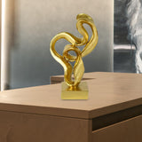 Maxbell Streamers Abstract Art Sculpture Craft Ornament for Fireplace Shelf Bedroom