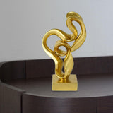 Maxbell Streamers Abstract Art Sculpture Craft Ornament for Fireplace Shelf Bedroom