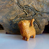 Maxbell Wood Small Cat Statue Cat Decoration Cat Ornament for Desktop Home Bookshelf Style B