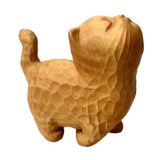 Maxbell Wood Small Cat Statue Cat Decoration Cat Ornament for Desktop Home Bookshelf Style B