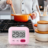 Maxbell Cooking timers for Baking Magnetic Classroom Timer for Sports Office Cooking Pink