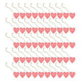 Maxbell Valentine's Day Ornaments Wood Slice Heart Ornaments for Festivals Tree Home Pink