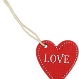 Maxbell Valentine's Day Ornaments Wood Slice Heart Ornaments for Festivals Tree Home Red