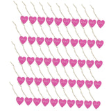 Maxbell Valentine's Day Ornaments Wood Slice Heart Ornaments for Festivals Tree Home Violet