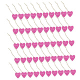 Maxbell Valentine's Day Ornaments Wood Slice Heart Ornaments for Festivals Tree Home Violet