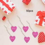 Maxbell Valentine's Day Ornaments Wood Slice Heart Ornaments for Festivals Tree Home Violet