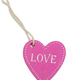 Maxbell Valentine's Day Ornaments Wood Slice Heart Ornaments for Festivals Tree Home Violet