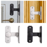 Maxbell Sliding Barn Door Latch Lock Right Angle Door Lock Latch for Bathroom Garden silver