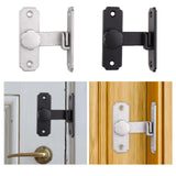 Maxbell Sliding Barn Door Latch Lock Right Angle Door Lock Latch for Bathroom Garden silver