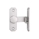 Maxbell Sliding Barn Door Latch Lock Right Angle Door Lock Latch for Bathroom Garden silver