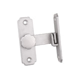 Maxbell Sliding Barn Door Latch Lock Right Angle Door Lock Latch for Bathroom Garden silver