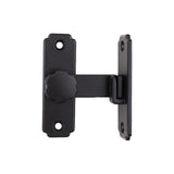 Maxbell Sliding Barn Door Latch Lock Right Angle Door Lock Latch for Bathroom Garden black