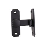 Maxbell Sliding Barn Door Latch Lock Right Angle Door Lock Latch for Bathroom Garden black