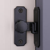 Maxbell Sliding Barn Door Latch Lock Right Angle Door Lock Latch for Bathroom Garden black