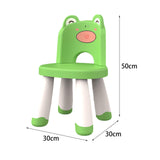 Maxbell Kids Chair Cute Anti Slip Cartoon Desk Chair for Kindergarten Nursery Indoor Green