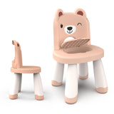 Maxbell Kids Chair Cute Anti Slip Cartoon Desk Chair for Kindergarten Nursery Indoor Pink