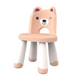 Maxbell Kids Chair Cute Anti Slip Cartoon Desk Chair for Kindergarten Nursery Indoor Pink