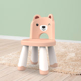 Maxbell Kids Chair Cute Anti Slip Cartoon Desk Chair for Kindergarten Nursery Indoor Pink