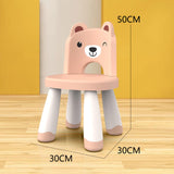 Maxbell Kids Chair Cute Anti Slip Cartoon Desk Chair for Kindergarten Nursery Indoor Pink