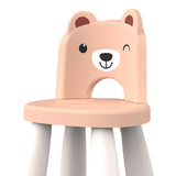 Maxbell Kids Chair Cute Anti Slip Cartoon Desk Chair for Kindergarten Nursery Indoor Pink