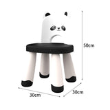 Maxbell Kids Chair Cute Anti Slip Cartoon Desk Chair for Kindergarten Nursery Indoor Black