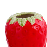 Maxbell Strawberry Ceramic Flower Vase Flower Pot for Shelf Living Room Dining Table L