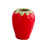 Maxbell Strawberry Ceramic Flower Vase Flower Pot for Shelf Living Room Dining Table L