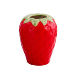 Maxbell Strawberry Ceramic Flower Vase Flower Pot for Shelf Living Room Dining Table L