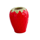 Maxbell Strawberry Ceramic Flower Vase Flower Pot for Shelf Living Room Dining Table L