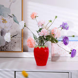 Maxbell Strawberry Ceramic Flower Vase Flower Pot for Shelf Living Room Dining Table L