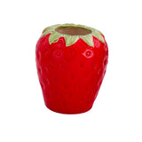 Maxbell Strawberry Ceramic Flower Vase Flower Pot for Shelf Living Room Dining Table S