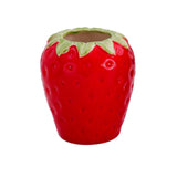 Maxbell Strawberry Ceramic Flower Vase Flower Pot for Shelf Living Room Dining Table S