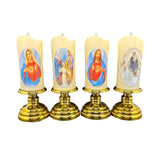 Maxbell Flameless Electronic Candles Lamp LED Prayer for Larterns Wedding Decoration Jesus