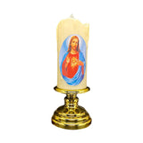 Maxbell Flameless Electronic Candles Lamp LED Prayer for Larterns Wedding Decoration Jesus