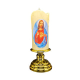 Maxbell Flameless Electronic Candles Lamp LED Prayer for Larterns Wedding Decoration Jesus