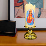 Maxbell Flameless Electronic Candles Lamp LED Prayer for Larterns Wedding Decoration Jesus