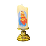 Maxbell Flameless Electronic Candles Lamp LED Prayer for Larterns Wedding Decoration Our Lady