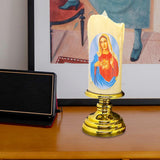Maxbell Flameless Electronic Candles Lamp LED Prayer for Larterns Wedding Decoration Our Lady