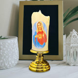 Maxbell Flameless Electronic Candles Lamp LED Prayer for Larterns Wedding Decoration Our Lady